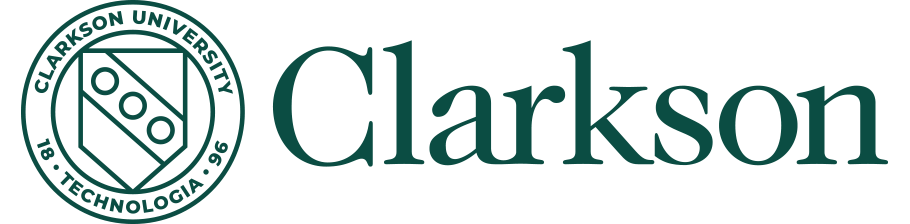 Clarkson University Logo wordmark and shield