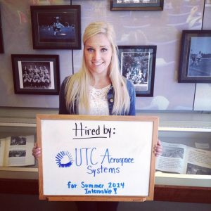 Hired by UTC Aerospace